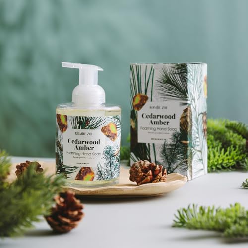 Image of ROMIIE ZOI Foaming Hand Soap with Gift Box - Cedarwood - Biodegradable Formula Moisture & Revitalize - 500ml / 16.8oz