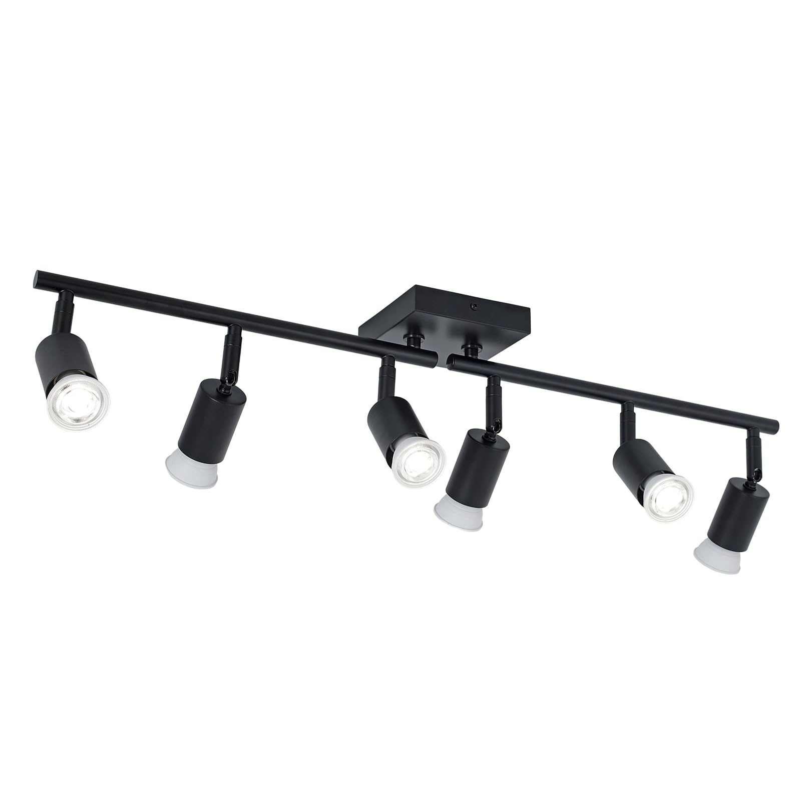 SEEBLEN 4-Light LED Track Lighting Kit,Black Track Lighting with Rotatable Light Heads,Directional Kitchen Ceiling Light for Kitchen Dining Room Hallway Closet Bedroom. — view 11