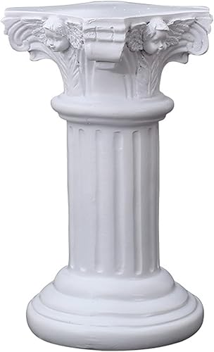 Naysku Decoración de resina Pilar Romano, Columna Griega Columna Romana Decoración de mesa de columna romana blanca, figura de resina para boda,