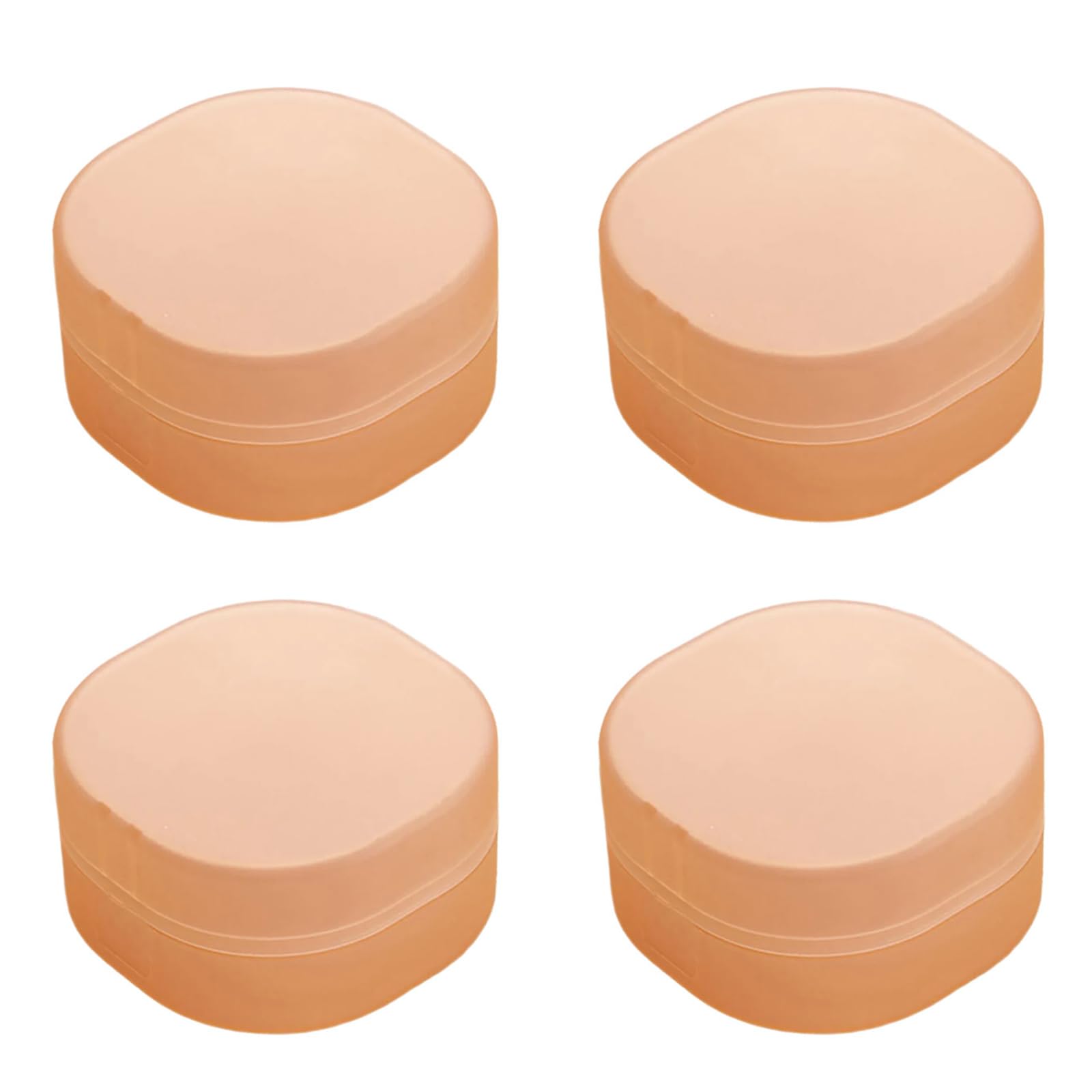 Tsophreniq Compact Square Cosmetic Sturdy Clear Case with Lid for Vanity Countertop & Travel Accessories Dustproof Cosmetic Pad Dispenser
