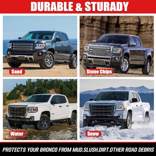 Image of Mud Flaps Compatible with GMC Canyon /Chevrolet Colorado 2015-2022 Mud Guards Splash Guards Tire Protector Mudguard No Drilling Required Mudflaps Accessories