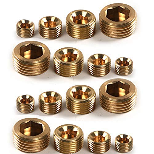 E-BAIHUI 20pcs Brass Pipe Fitting,1/8