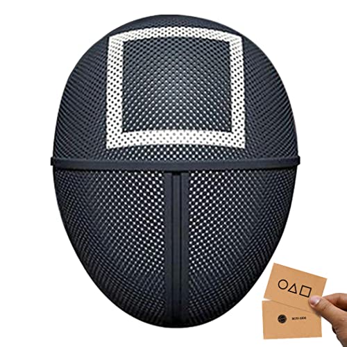 VARWANEO Squid Game Mesh Mask, Squid Game Halloween Costume Cosplay Mask,Masked Man Squid Game Mask
