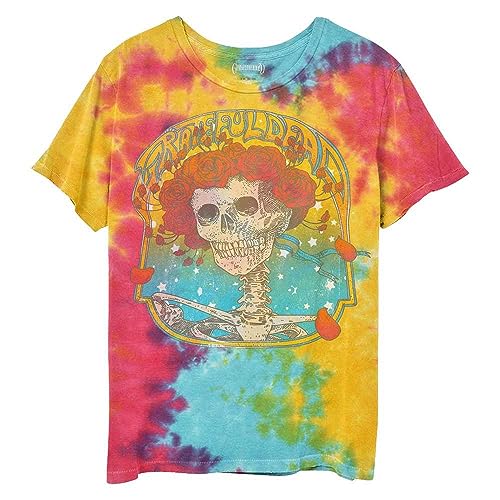 Grateful Dead Kids T Shirt Bertha Frame Band Logo New Official Dye Wash Multi