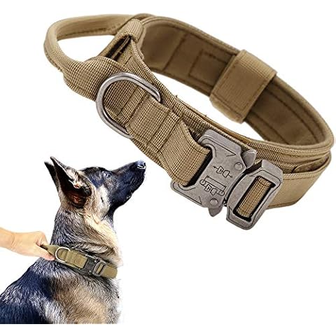 Tactical Dog Collar with Handle for Training Cover