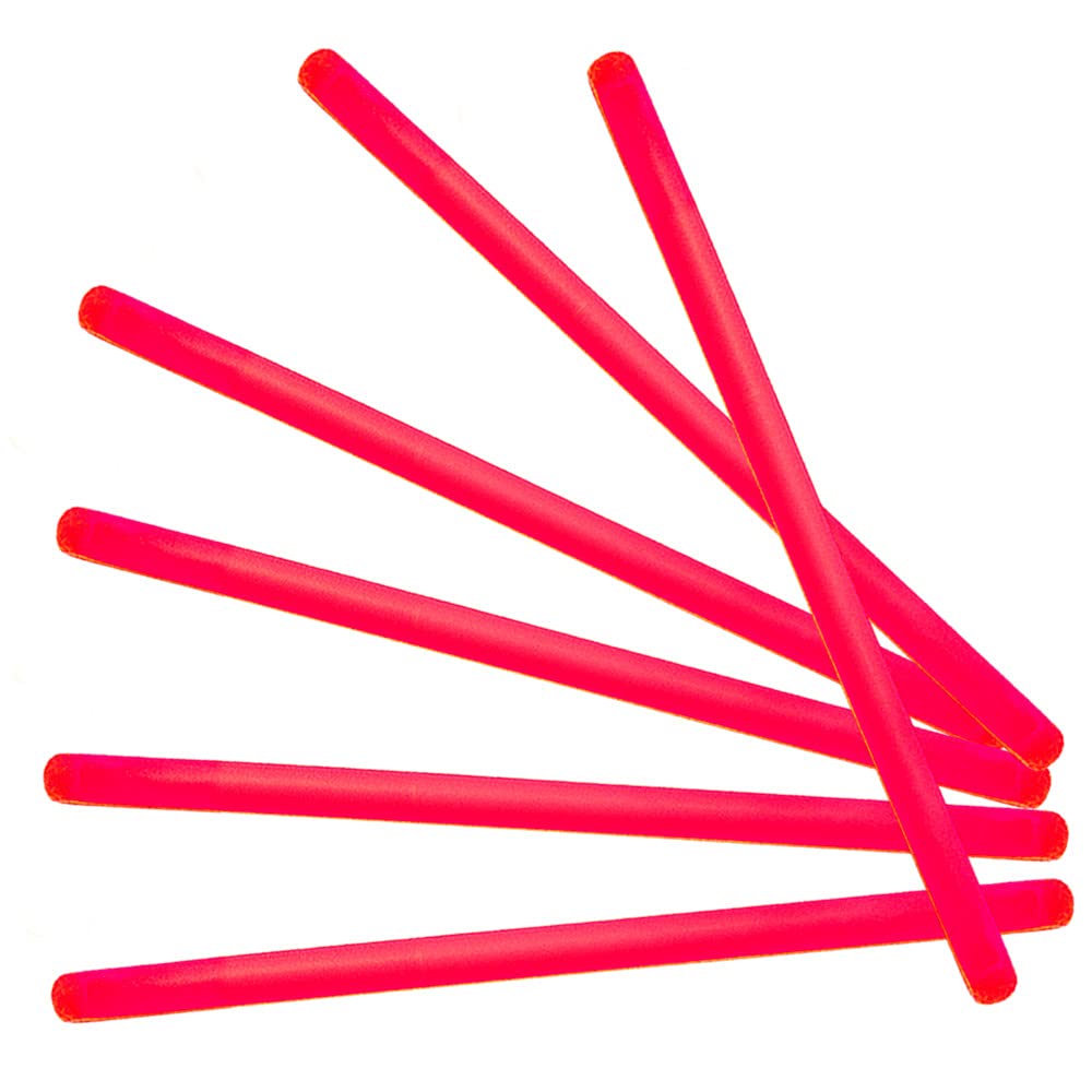 Glow FeverGlow Sticks Bulk Party Pack - 10" Large Glow Sticks - Neon Accessories Light Sticks Glow in The Dark Party Supplies for Concert, Wedding, & Birthday by Party Dragon - Red, 50 ct