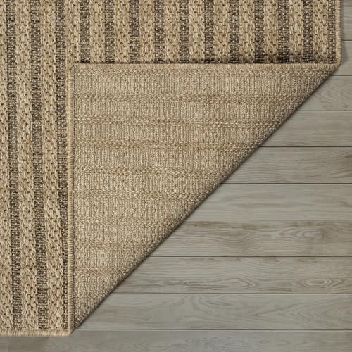 the carpet Kansas Outdoor Teppich – Wetterfester Indoor & Outdoor Teppich im Jute-Look für Balkon, Terrasse, Garten… – Ansicht 5