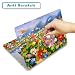 Laptop Decal Sticker Skin Cover, 11.6”12" 13" 13.3" 14" 15" 15.4" 15.6 inch Laptop Netbook Vinyl Skin Sticker Cover Art Notebook PC Reusable Protector (2 Wrist Pad Included), Colorful Flower
