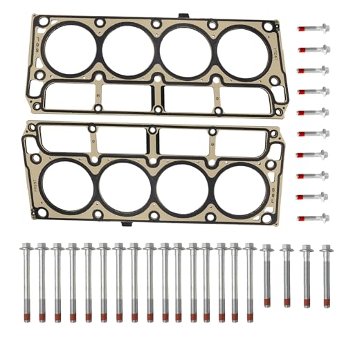 Image of 3-Layer Head Gaskets with Head Bolt Kit for Chevy GMC Express Silverado Suburban Savana Sierra Yukon XL 1500 2500 3500 HD Cadillac Escalade ESV EXT Hummer H2 6.0 LQ4 LQ9 2001-2004 Like 12589227