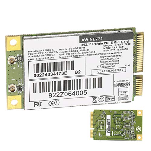 SUNGOOYUE Tarjeta de Red Inalámbrica AR9280 DualBand 5G Mini PCI-E para Notebook y Computadora de Escritorio miniatura 6