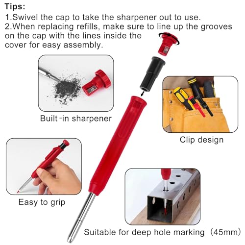 2 Pack Carpenter Mechanical Pencils