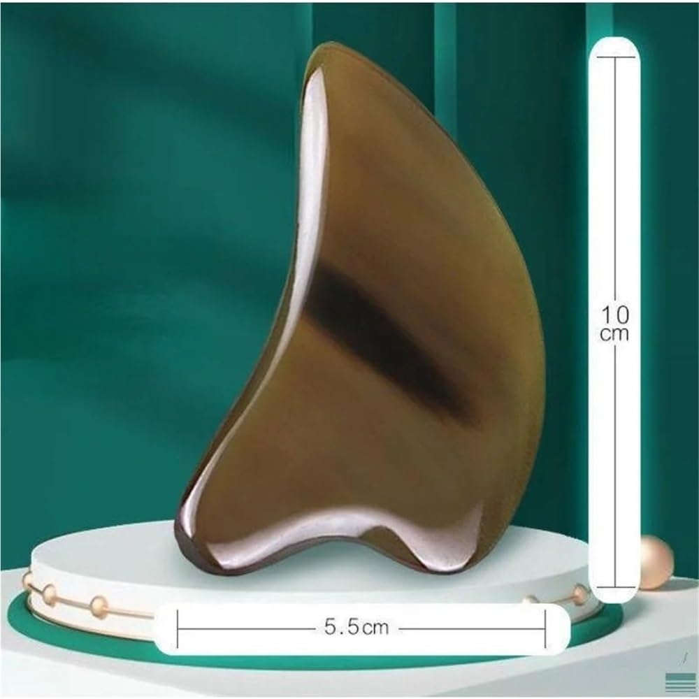 Horn Schaben Platte Gua Sha Board Gesicht Körper Massager Akupunktur Schaber Falten Gesichts SPA Werkzeug(Thickness 10-11mm)