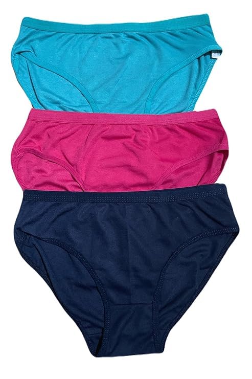 Image of Flomex Women's Hipsters Panties Super Soft Hipster Ladies Plain Bright Panty /Innerwear Soft Panties Underwear Combo Pack 3