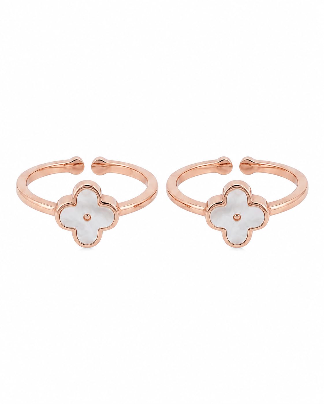 Milky Luck 925 Sterling Silver BIS Hallmarked Adjustable Bichhiya Set for Women | Rose Gold Plated Pair of 2 with 925 Stamp-image-3