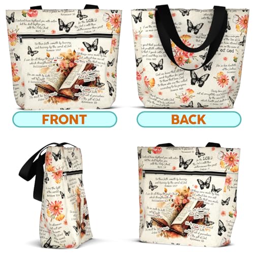 84hoods 15 inch Large Tote Bag for Work for Women. Christian Faith, Jesus God Religious Gift. Waterproof Shoulder Bag.4