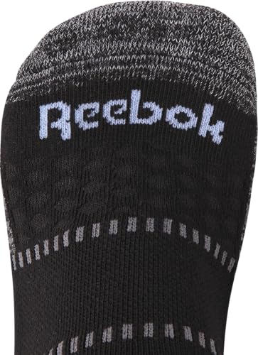 Image of Reebok Womens Quarter Socks 6 Pack Comfort Cushioned Athletic Socks | Moisture-wicking Fabric Keeps Feet Dry, Flexible Knit Hugs the Arch, Plush Footbed Absorbs Shock