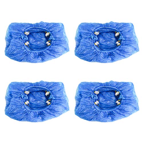 Holibanna 100Pcs Cubre Zapato Desechables Cubrebotas Impermeables Antideslizantes Botines para Laboratorio Médico...