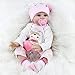Produktbild iCradle Neugeboren Schöne 18" 45cm Lebensechtes Reborn Baby Doll Kleinkind Mädchen Silikon Vinyl Realistische Puppe