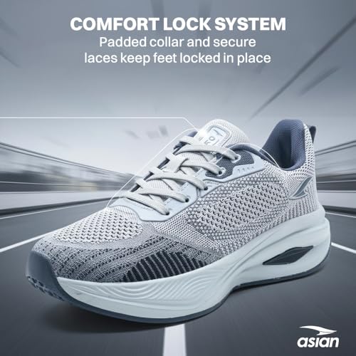 Image of ASIAN Titan-05 Men's Memory Foam Running Shoes | Breathable Mesh Upper Technology | TPU Support System | Anti-Slip TPR Sole | Athletic Sneakers