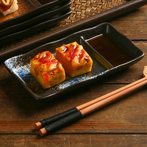 Plato de Cerámica GALPADA para Sushi con Compartimentos miniatura 6