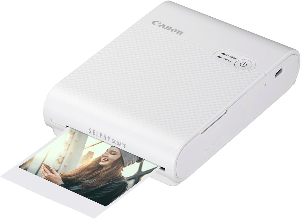 Canon SELPHY Square QX10, weiß inkl XS-20L Original Farbband/Papierset, 20 Blatt
