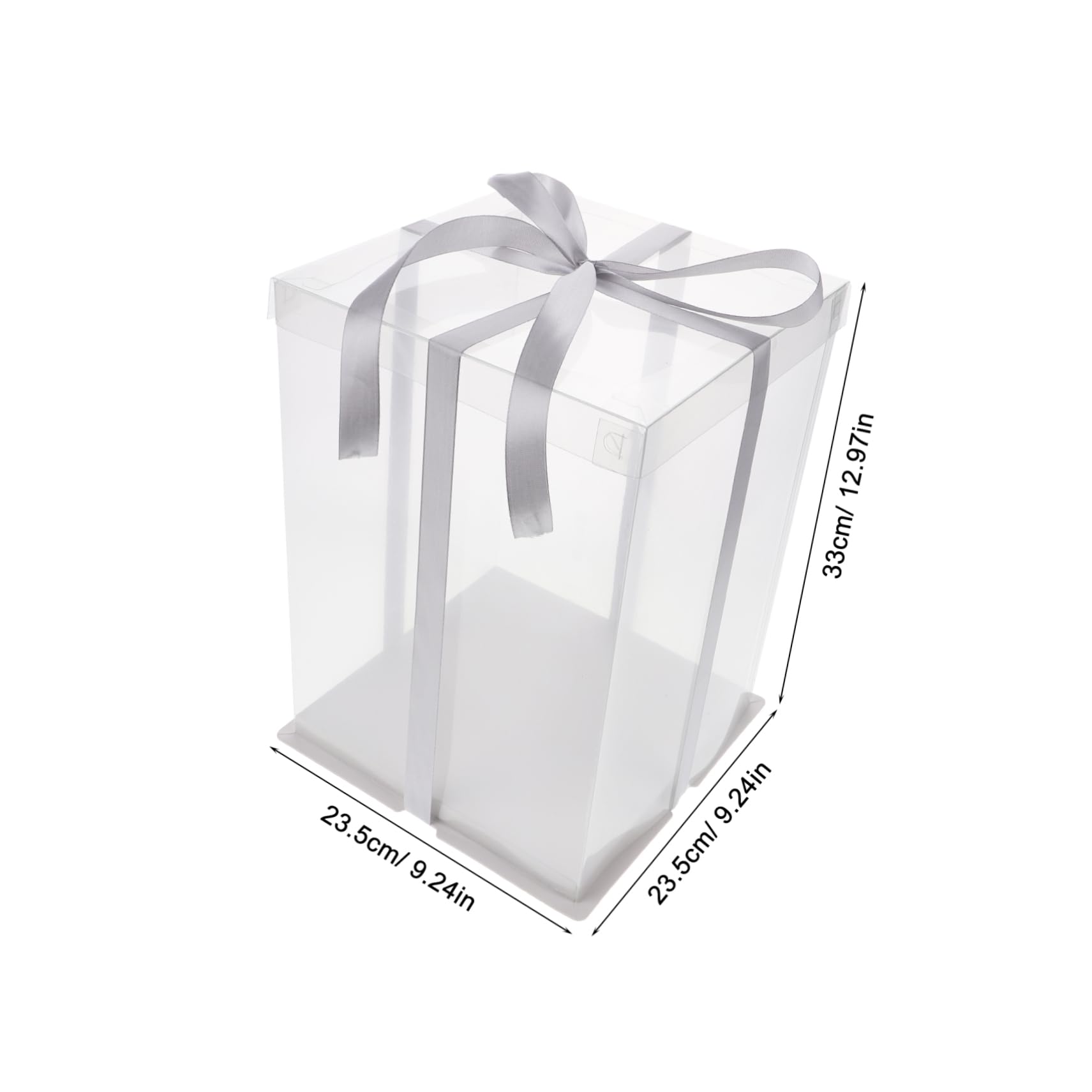 STOBAZA 4 Pcs Boxes Cake Carrier Transparent Portable Cake Box for Birthdays Weddings and Parties for Storing and Transporting and Desserts Easy to Clean Odorless