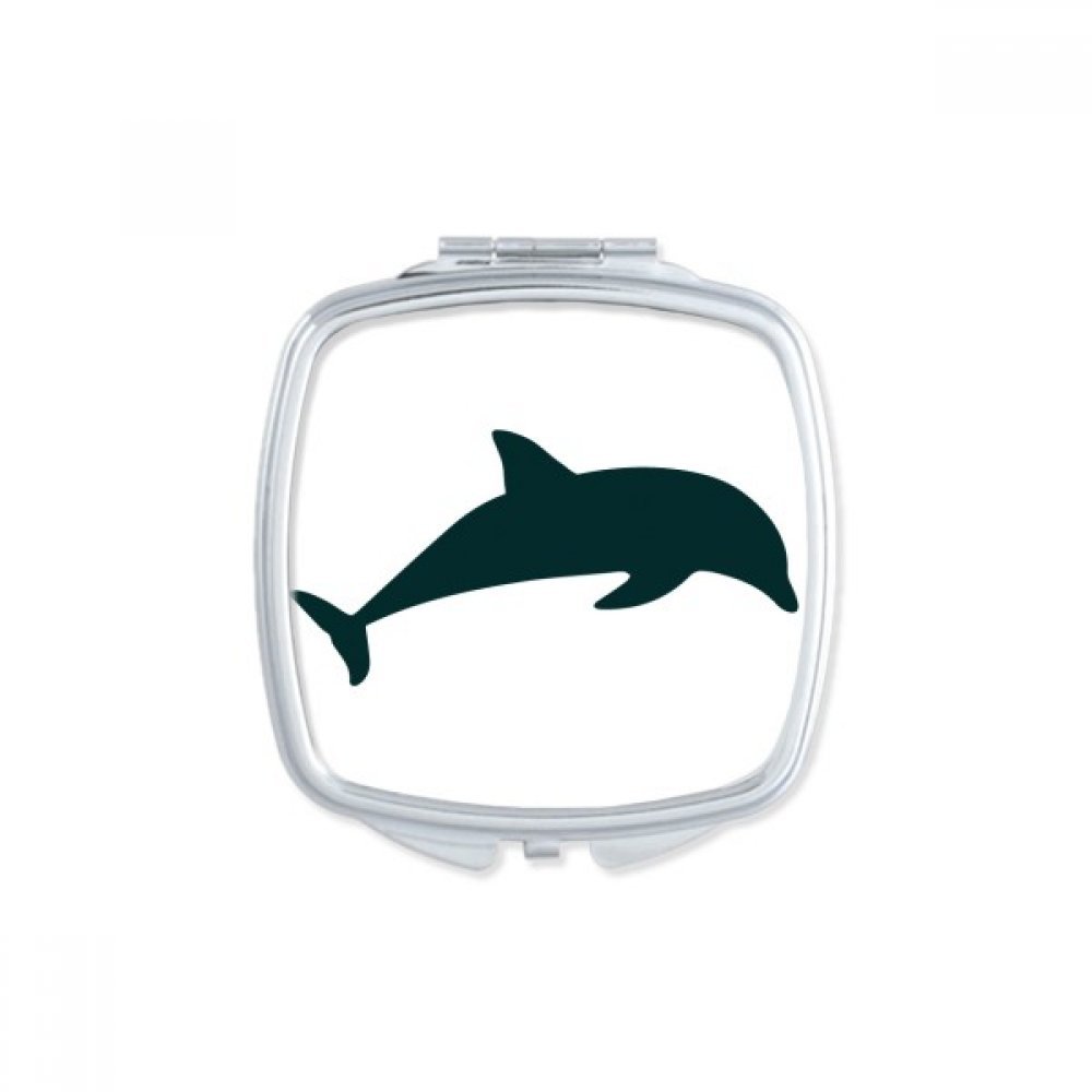 Miroir de poche compact bleu ocean fini les retouches maquillage ratees