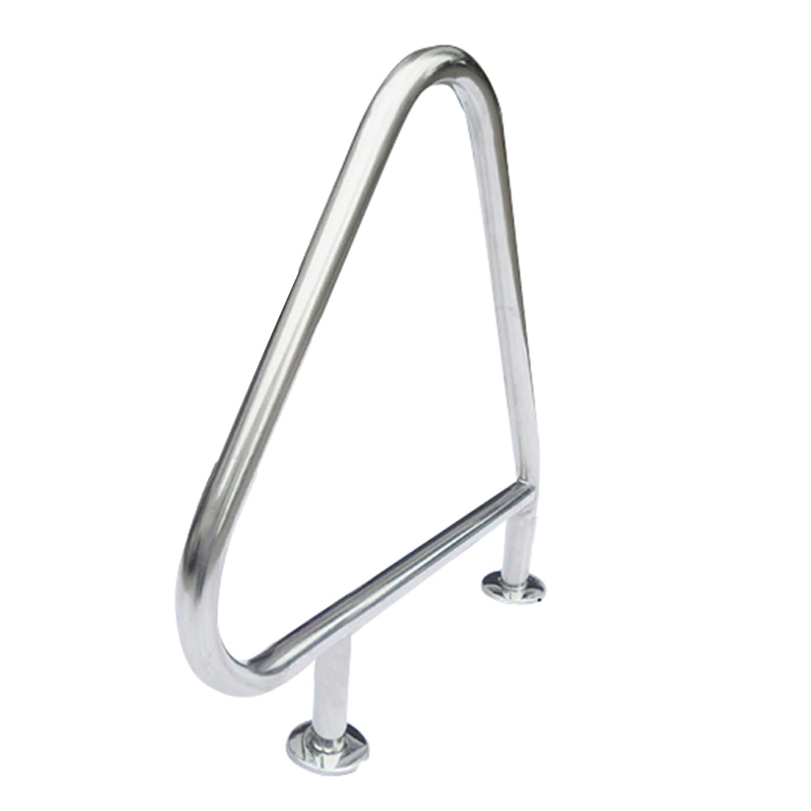 304 Stainless Steel Pool Railing,Pool Handrail,Swimming Pool Stair Rail,with Quick Mount Base,250 LBS Load Capacity,for Indoor Outdoor Pool Water Park