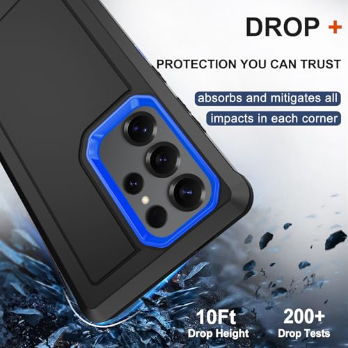 Coque Galaxy S25 Ultra antichoc double couche robuste avec béquille intégrée - 4