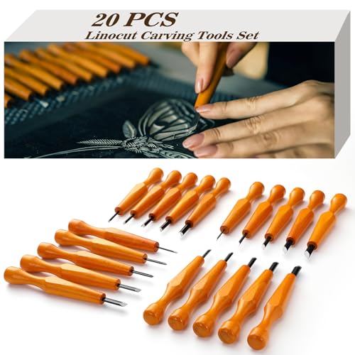 Oh Klyzo 20 Pcs Linocut Tools Set