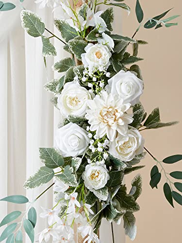 Misspin Wedding Arch Flowers Garlands Floral Arrangement Swag For Ceremony And Reception Backdrop Decoration #TOP3