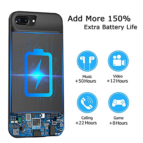 Yingykj S2 Battery Case For Iphone 6 Plus/6S Plus/7 Plus/8 Plus, 10000Mah Portable Battery Pack Rechargeable Smart Charger Case Compatible thumb #2