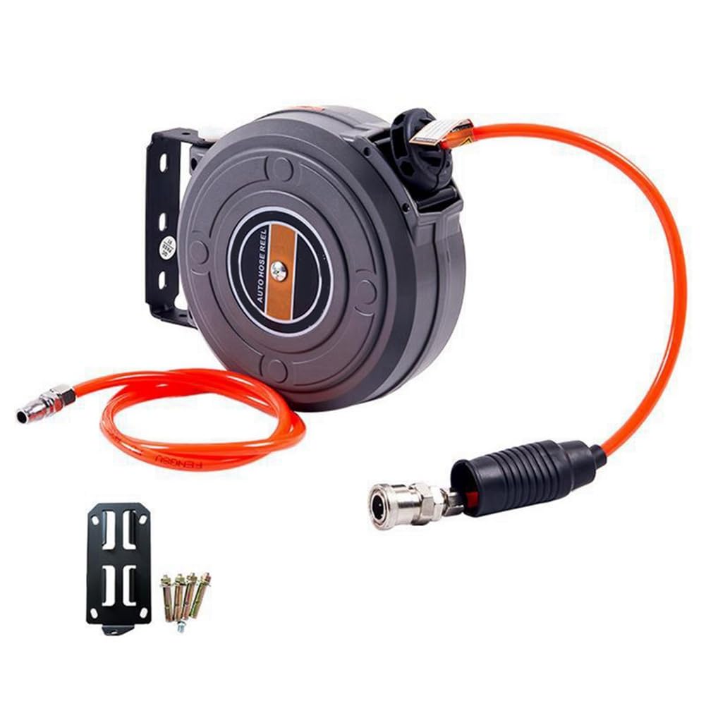 Littimoon Air Drum Automatic Retractable Air Drum Hose Reel Hose Retractor Reel for Car Washing Car Beauty and Repair
