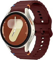 Pulseira esportiva para Samsung Galaxy Watch 7 de 40 mm e 44 mm, pulseira de silicone macio sem lacunas para Samsung Galaxy Watch 6/5/4/FE de 40 mm 44 mm/4e 6 Classic 47 mm, 43 mm, 46 mm, 42 mm/5 Pro