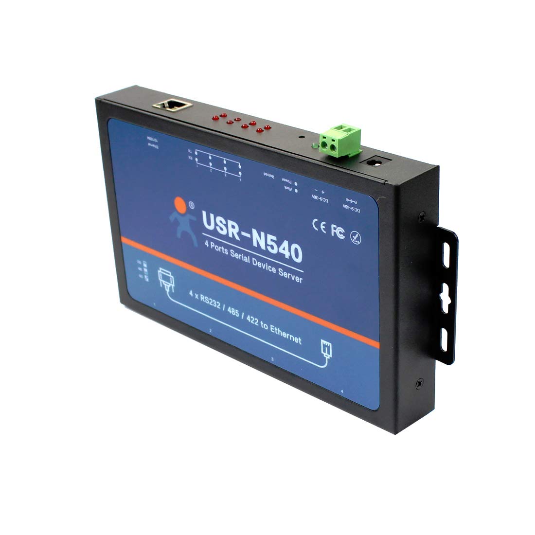 Convertidor de 4 puertos serie RS232/RS485/RS422 a Ethernet