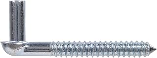 Hillman Group 851911 Flagged - Zinc Gate Screw Hook - 0.75 x 6 in. - Pack of 5