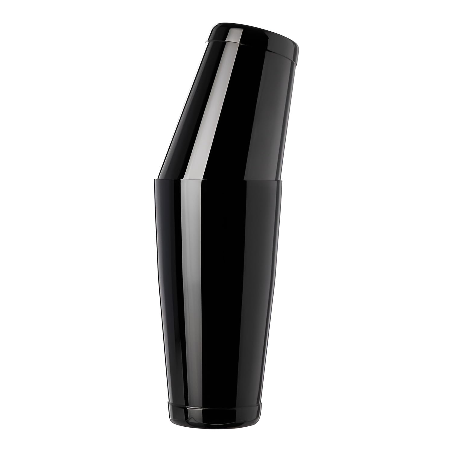 Speakeasy Collection, Boston Shaker Set Schwarz 800 ml, zweiteiliger professioneller Cocktail Shaker aus Edelstahl 304 mit Beschichtung in schwarz, rostfrei, Handwäsche empfohlen