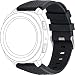 Produktbild topp - Silikon Armband für Samsung Gear Sport/Galaxy Watch 42mm/Galaxy Watch Active, Schwarz