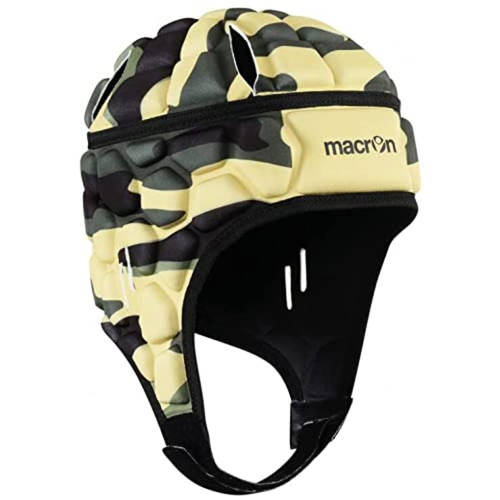 Macron Helmet XE Casque De Rugby Adulte Unisexe, Vert, XS