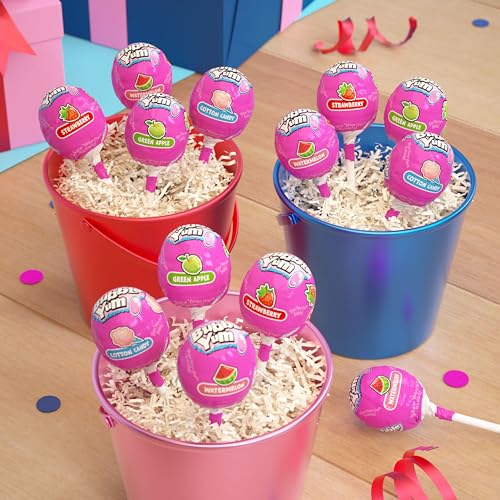 BUBBLE YUM Assorted Bubble Gum Filled Lollipops Bag, 8.8 oz - image 6