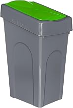 Plastic 50L Litre Kitchen Home Recycle Recycling Bin Office Rubbish Trash Waste Dustbin With Lid (Green)