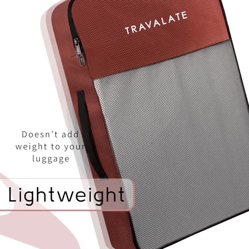 Image of Travalate 8 Set Packing Cubes 4 Various Sizes Travel Luggage Packing Clothes And Undergarment Organizer Bags Set For Men and Women - Red