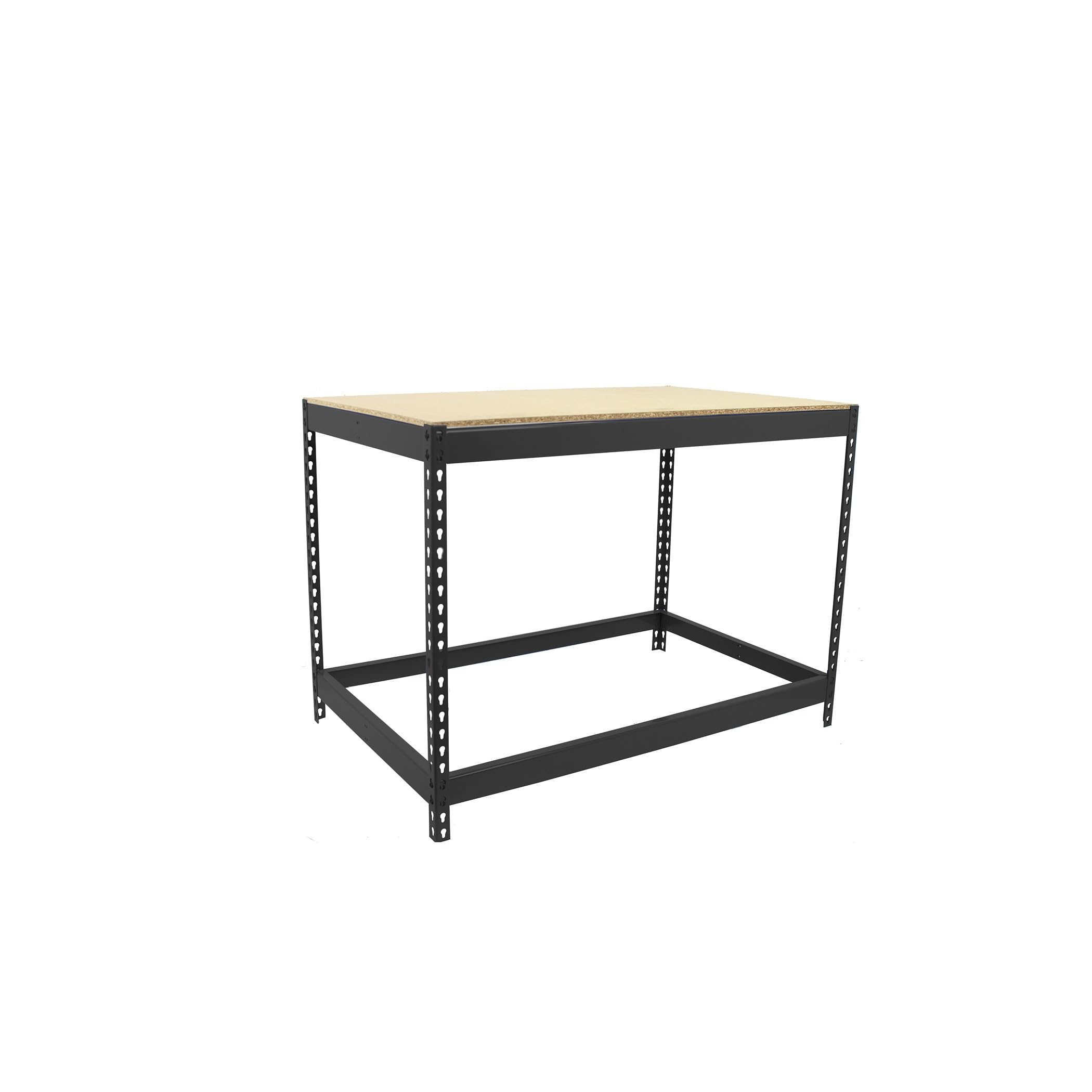 Simon Rack Banco de Trabajo Taller, Capacidad Carga 400 kg, 900x1800x600 mm, Mesa de Trabajo Antracita/Madera - BT-Basic