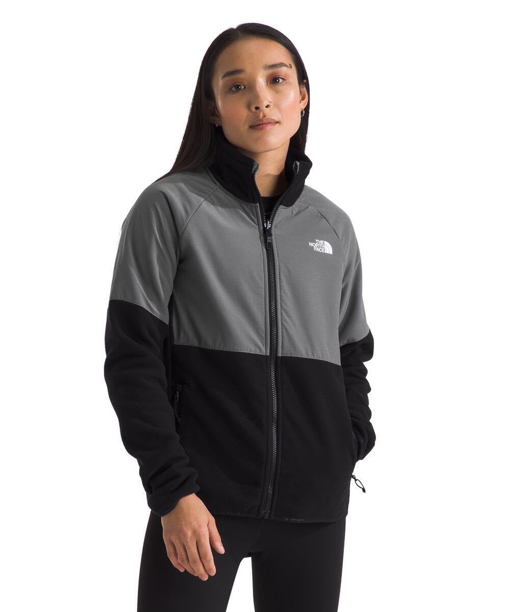 The North Face Women's Glacier Heavyweight Full Zip Fleece Jackets, Tnf Black/Smoked Pearl, XS
