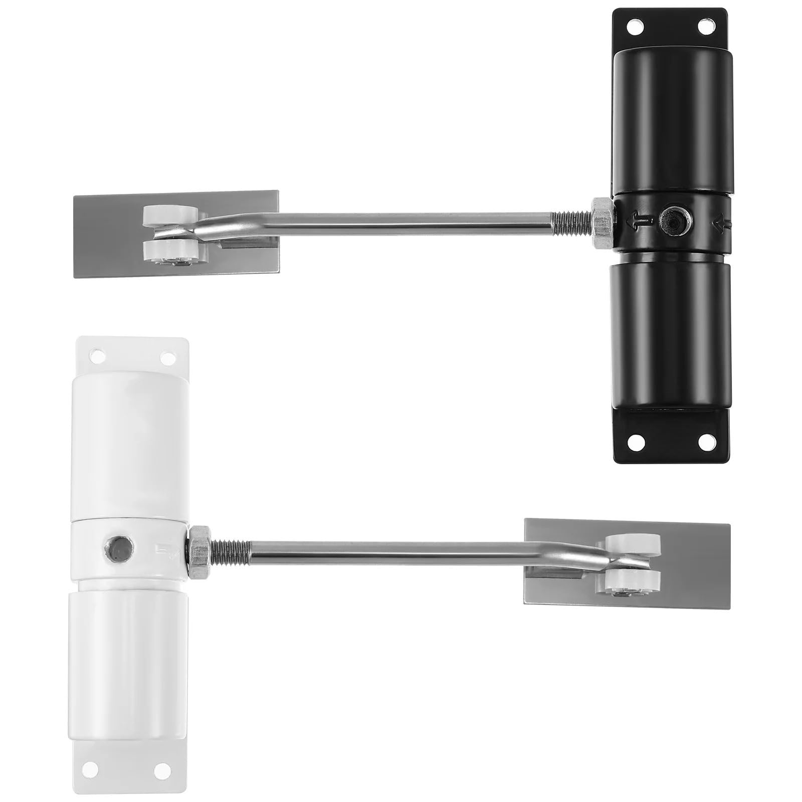 2pcs Door Closer Aluminum Alloy Self Closing Spring Loaded Hinge