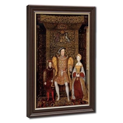 Impression sur toile Family of Henry VIII - Tableau d'art aux finitions soignées avec cadre en bois