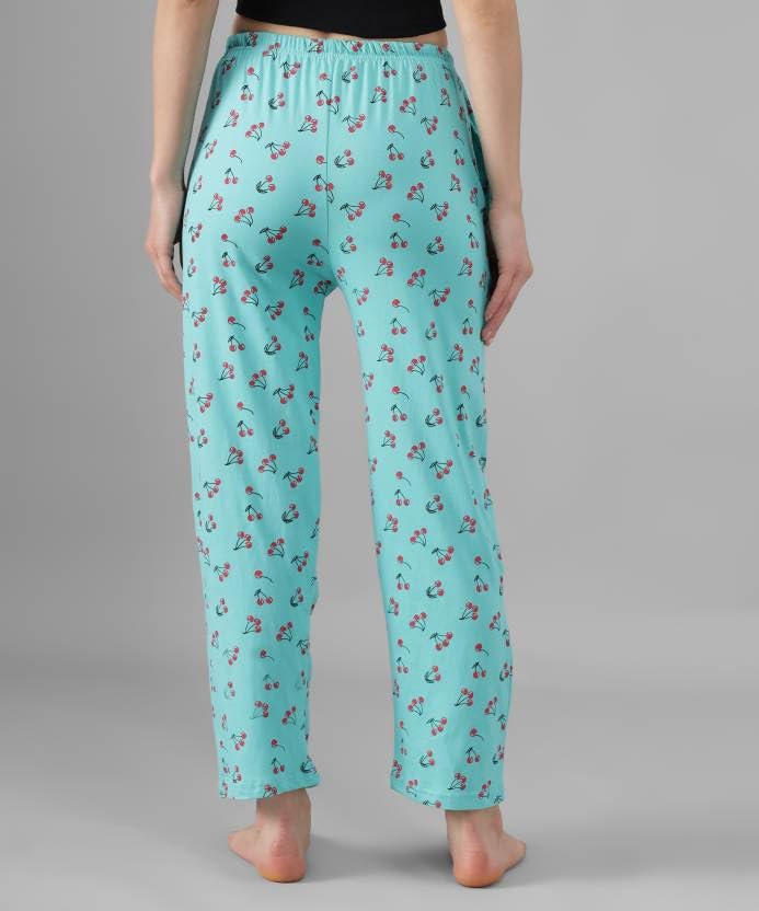 Image of Women's Cotton Pyjama, Drawstring Waist with Pockets, Soft Comfortable Sleepwear - (Pack of 3)