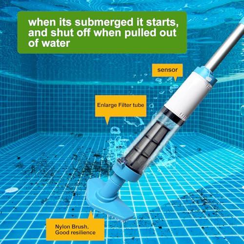 Cordless Rechargeable Pool Vacuum (Blue)