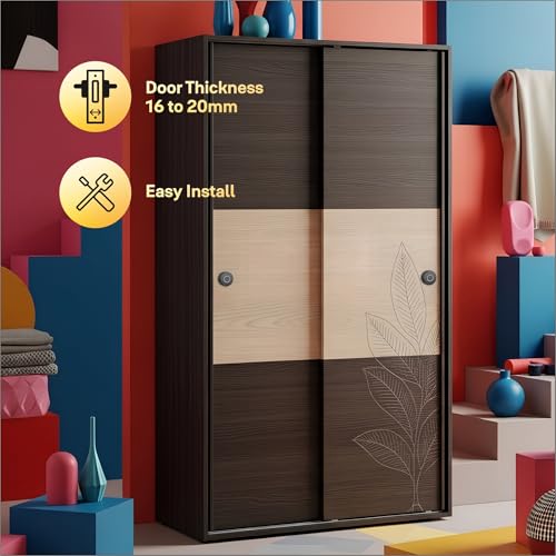 Image of Yale YLDRPSL BL Biometric Wardrobe Lock| Fingerprint Smart Cabinet Lock with Auto Lock |USB Emergency Access| 20 User Memory, Zinc Alloy, for Wardrobe /Drawer (Black)