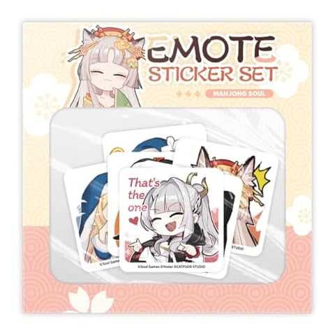 YOSTAR MahjongSoul Emote Sticker Set - A Cover